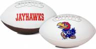 Kansas Jayhawks Full Size Embroidered Signature Series Football