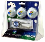Kansas Jayhawks Golf Ball Gift Pack with Kool Tool