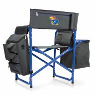 Kansas Jayhawks Gray/Blue Fusion Folding Chair