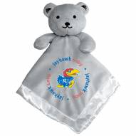Kansas Jayhawks Gray Infant Bear Security Blanket