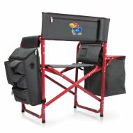 Kansas Jayhawks Gray/Red Fusion Folding Chair
