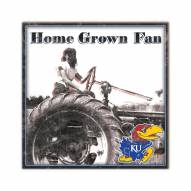Kansas Jayhawks Home Grown 10" x 10" Sign