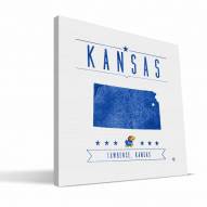 Kansas Jayhawks Industrial Canvas Print