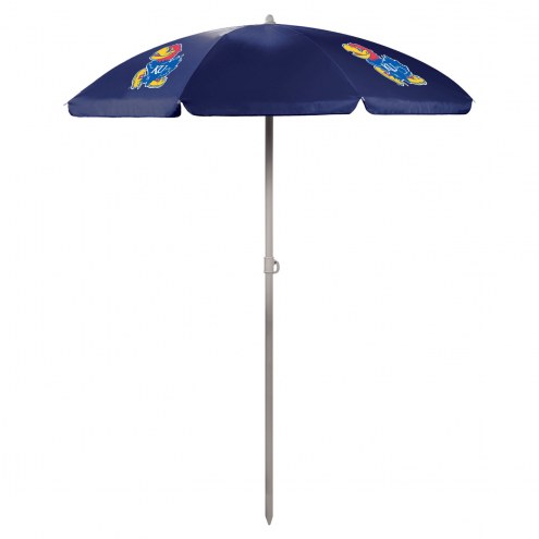 Kansas Jayhawks Navy Beach Umbrella