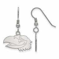 Kansas Jayhawks Sterling Silver Small Dangle Earrings