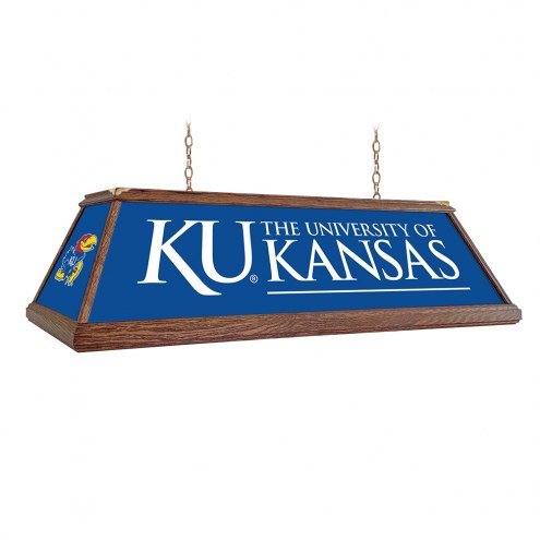 Kansas Jayhawks Premium Wood Pool Table Light