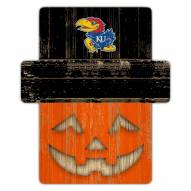 Kansas Jayhawks Pumpkin Cutout with Stake