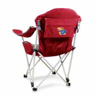Kansas Jayhawks Red Reclining Camp Chair