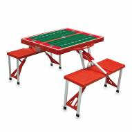 Kansas Jayhawks Red Sports Folding Picnic Table