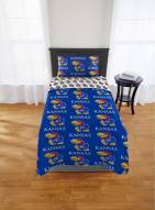 Kansas Jayhawks Rotary Twin Bed in a Bag Set
