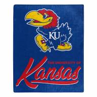 Kansas Jayhawks Signature Raschel Throw Blanket