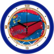 Kansas Jayhawks Slam Dunk Wall Clock