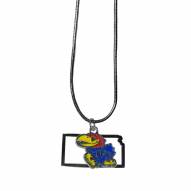 Kansas Jayhawks State Charm Necklace