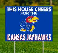 Kansas Jayhawks This House Cheers for Yard Sign