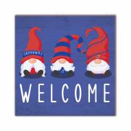 Kansas Jayhawks Welcome Gnomes 10" x 10" Sign