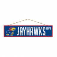 Kansas Jayhawks Wood Avenue Sign