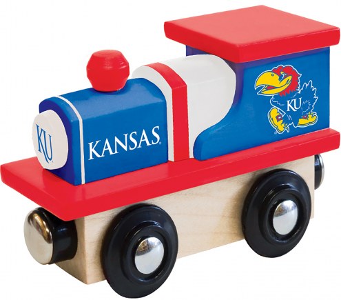 Kansas Jayhawks Wood Toy Train