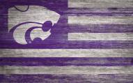 Kansas State Wildcats 11" x 19" Distressed Flag Sign