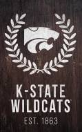 Kansas State Wildcats 11" x 19" Laurel Wreath Sign