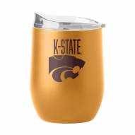 Kansas State Wildcats 16 oz. Huddle Powder Coat Curved Beverage Glass
