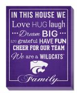 Kansas State Wildcats 16" x 20" In This House Canvas Print