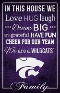 Kansas State Wildcats 17" x 26" In This House Sign