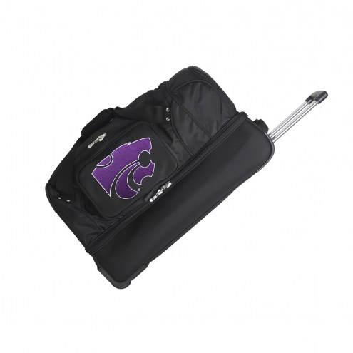 Kansas State Wildcats 27&quot; Drop Bottom Wheeled Duffle Bag