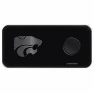Kansas State Wildcats 3 in 1 Glass Wireless Charge Pad