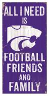 Kansas State Wildcats 6" x 12" Friends & Family Sign