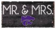 Kansas State Wildcats 6" x 12" Mr. & Mrs. Sign