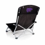 Kansas State Wildcats Black Tranquility Beach Chair