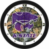 Kansas State Wildcats Camo Wall Clock