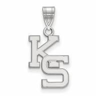 Kansas State Wildcats Sterling Silver Medium Pendant