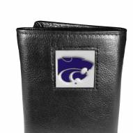 Kansas State Wildcats Deluxe Leather Tri-fold Wallet in Gift Box