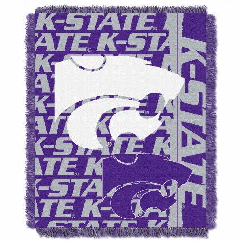 Kansas State Wildcats Double Play Woven Throw Blanket