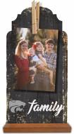 Kansas State Wildcats Family Tabletop Clothespin Picture Holder