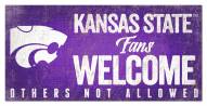 Kansas State Wildcats Fans Welcome Sign