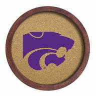Kansas State Wildcats "Faux" Barrel Framed Cork Board