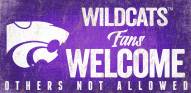Kansas State Wildcats Fans Welcome Wood Sign