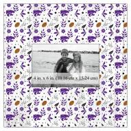 Kansas State Wildcats Floral Pattern 10" x 10" Picture Frame