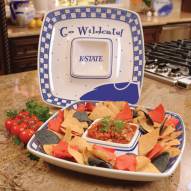 Kansas State Wildcats Gameday Chip N Dip Dish