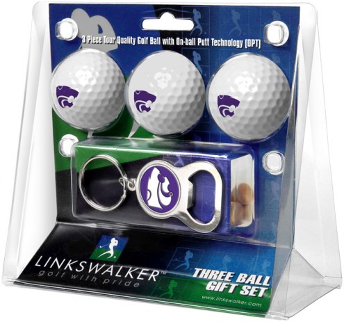 Kansas State Wildcats Golf Ball Gift Pack with Key Chain
