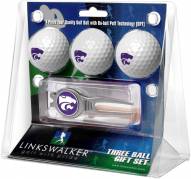 Kansas State Wildcats Golf Ball Gift Pack with Kool Tool