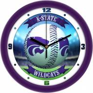 Kansas State Wildcats Home Run Wall Clock
