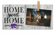 Kansas State Wildcats Home Sweet Home Clothespin Frame