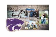 Kansas State Wildcats I Love My Family Clip Frame