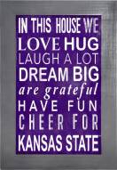 Kansas State Wildcats In This House 11" x 19" Framed Sign