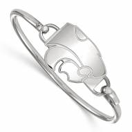 Kansas State Wildcats Sterling Silver Wire Bangle Bracelet