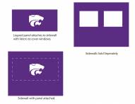Kansas State Wildcats Logo Canopy Sidewall Panel (Attaches to Window Sidewall)