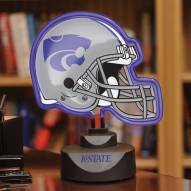 Kansas State Wildcats Neon Helmet Desk Lamp